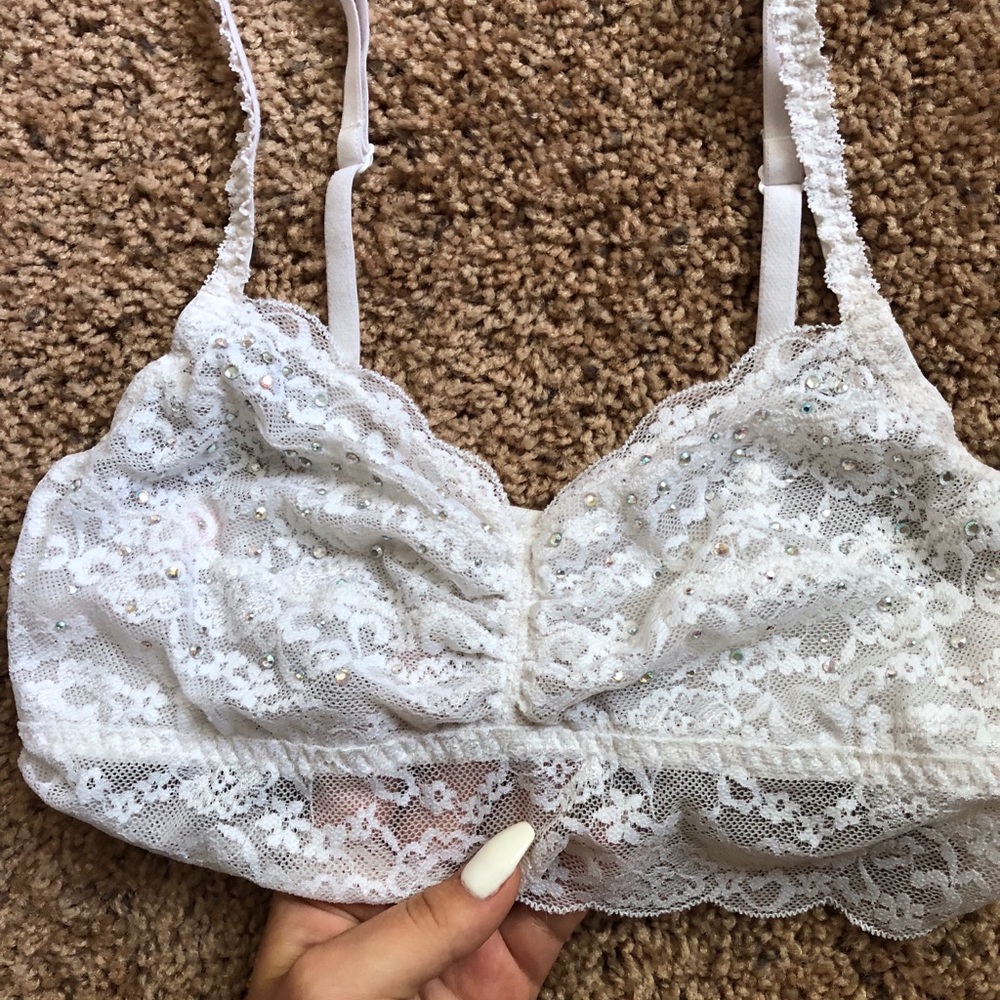 Victoria's Secret PINK Rhinestones Lace Bralette